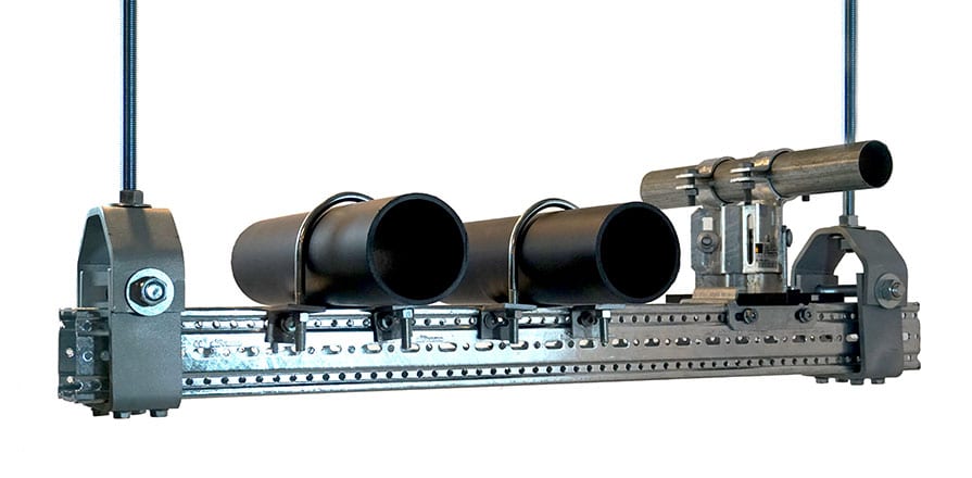 Adjustable Pipe Supports | Strongback Pipe Supports | MMS | Modular Mechanical Supports | a division of Eberl Iron Works, Inc. | | MMS | Modular Mechanical Supports | a division of Eberl Iron Works, Inc. | Buffalo, NY USA