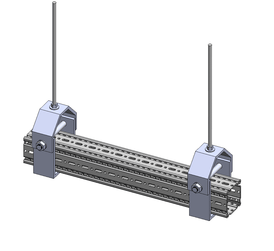 SB-SF100 Strongback Pipe Support - MMS: Modular Mechanical Supports, a division of Eberl Iron Works, Inc.