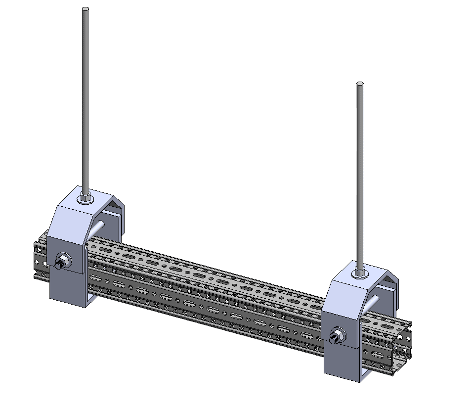 SB-SF80 Strongback Pipe Support - MMS: Modular Mechanical Supports, a division of Eberl Iron Works, Inc.