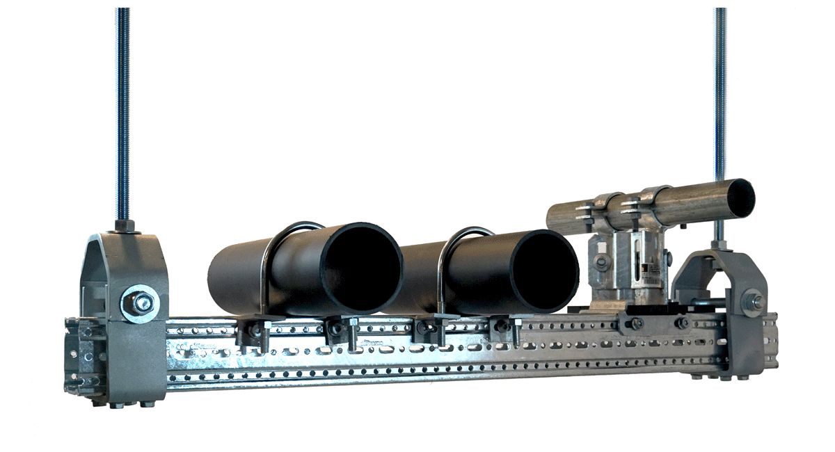 Strongback Pipe Support Showcase | Sikla USA | MMS | Modular Mechanical Supports | a division of Eberl Iron Works, Inc. | Buffalo, NY USA