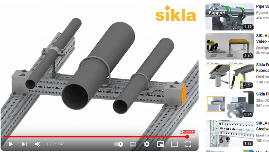 Adjustable Pipe Supports | MMS | Modular Mechanical Supports | a division of Eberl Iron Works, Inc. | | MMS | Modular Mechanical Supports | a division of Eberl Iron Works, Inc. | Buffalo, NY USA