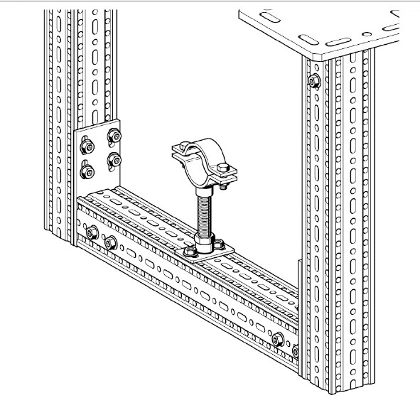 sikla mounting plate for threaded rod pipe supports | adjustable pipe supports