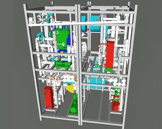 Skid House Frame | MMS | Modular Mechanical Supports | a division of Eberl Iron Works, Inc. | Buffalo, NY USA