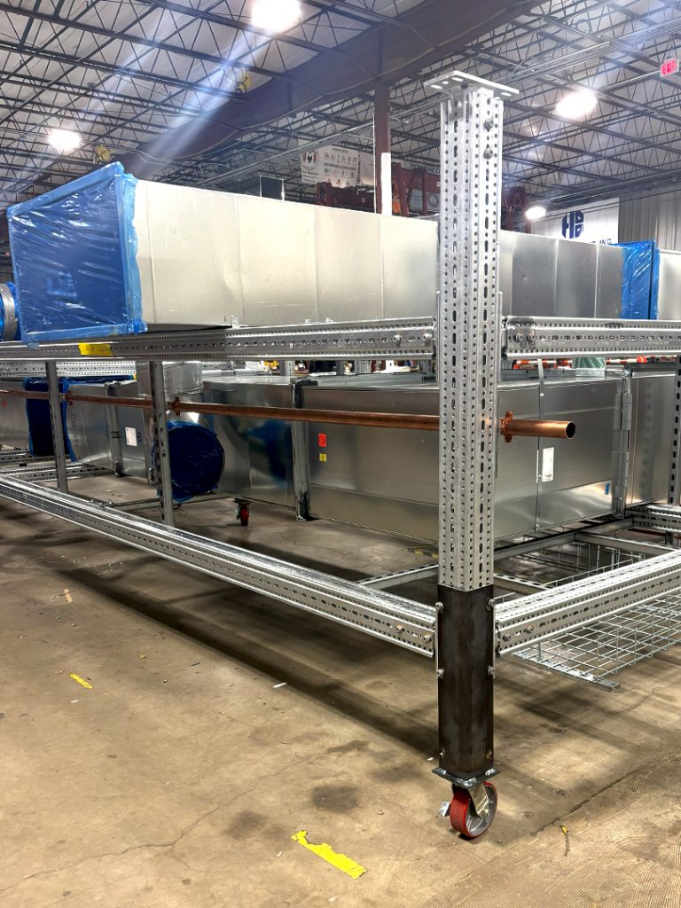 Off-site Fabrication of Multi Trade Racks | Prefabrication and Modular Construction | MMS | Modular Mechanical Supports | a division of Eberl Iron Works, Inc. | Buffalo, NY USA